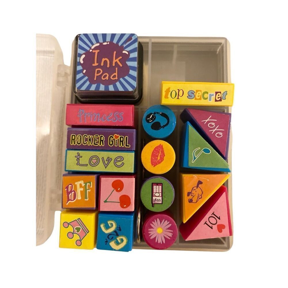 Lot of 3 Stamps Set Paper Punches Crafts Art School